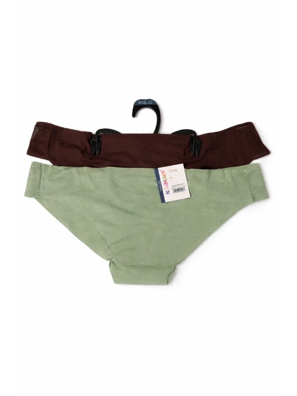 Joyspun Women’s Bonded Micro and Mesh Thong Underwear 2-Pack Size XXXL (22) NEW